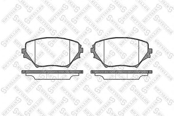 колодки дисковые п824000BSX Stellox