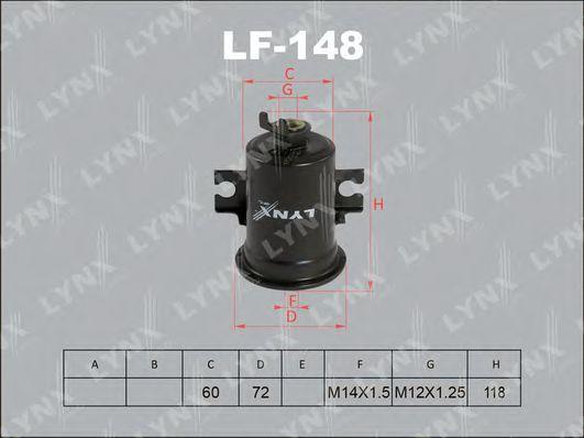 фильтр топливный LF148 LYNXAUTO